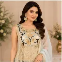 Step into elegance with this luxurious sky blue and gold embroidered palazzo suit set featuring intricate floral embroidery, a beautifully crafted kurta, matching palazzo pants, and a graceful org(1).webp