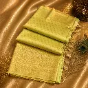 Pastel Lime Green Soft Silk Saree with Self Woven Buttas & Tassel Pallu