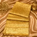Premium Pure Golden Silk Saree with Rich Woven Zari Border